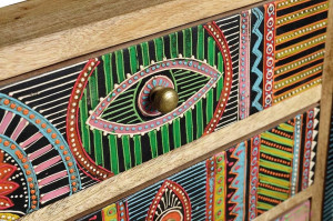 BUFET 100CM, MARO/MULTICOLOR, DIN LEMN DE MANGO, GINER Y COLOMER - Img 2