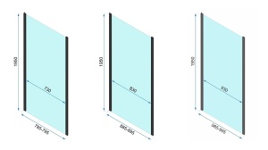 CABINA DE DUS REA RAPID SWING, 90x100CM, CROM, DIN STICLA, CALITATE SUPERIOARA - Img 5