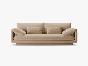 CANAPEA TORINO, 3 LOCURI, 220 CM, DIVERSE CULORI SI MATERIALE, DESIGN DEOSEBIT - Img 4