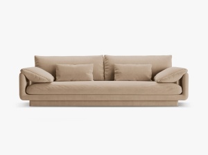 CANAPEA TORINO, 4 LOCURI, 250 CM, DIVERSE CULORI SI MATERIALE, DESIGN DEOSEBIT - Img 4