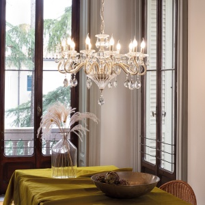 CANDELABRU NEGRESCO SP10, AURIU, DIN STICLA, STIL CLASIC - Img 2