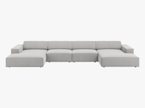 COLTAR JODIE, 6 LOCURI, 364 CM, DIVERSE CULORI SI MATERIALE, DESIGN DEOSEBIT - Img 11