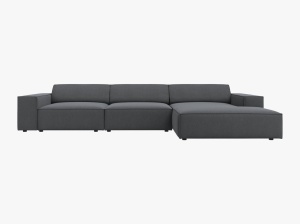 COLTAR JODIE, DREAPTA, 4 LOCURI, 284 CM, DIVERSE CULORI SI MATERIALE, DESIGN DEOSEBIT - Img 11