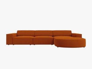 COLTAR JODIE, DREAPTA, 4 LOCURI, 284 CM, DIVERSE CULORI SI MATERIALE, DESIGN DEOSEBIT - Img 3