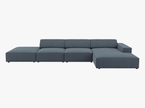 COLTAR JODIE, DREAPTA, 5 LOCURI, 341 CM, DIVERSE CULORI SI MATERIALE, DESIGN DEOSEBIT - Img 6