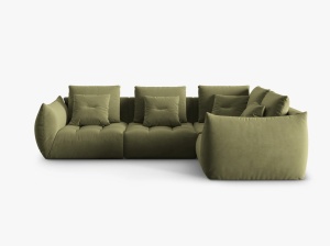 COLTAR MODULAR BLOOM DREAPTA, 4 LOCURI, 316 CM, DIVERSE CULORI SI MATERIALE, DESIGN DEOSEBIT - Img 8