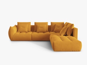 COLTAR MODULAR BLOOM DREAPTA, 4 LOCURI, 316 CM, DIVERSE CULORI SI MATERIALE, DESIGN DEOSEBIT - Img 7