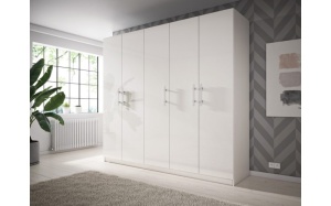 DULAP DORMITOR ADA 230 ALB DESIGN MODERN LSK - Img 1