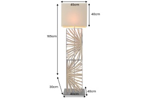 LAMPADAR DIN LEMN, 165CM, EUPHORIA, DIN LEMN SI ABAJUR TEXTIL, ARTIM GROUP SELECTION - Img 2