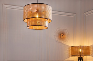 LAMPADAR, WIENA 140CM, COD 42807, IMPLETITURA PLASTIC, STIL RETRO - Img 3