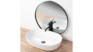LAVOAR REA CLEO, ALB, 60,5 CM, DIN CERAMICA, CALITATE SUPERIOARA - Img 3