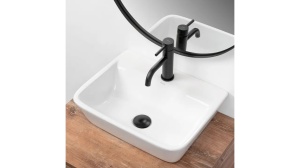 LAVOAR REA REMI, 36 CM, ALB, DIN CERAMICA, CALITATE SUPERIOARA - Img 3