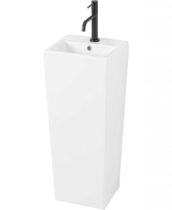 LAVOAR REA STATIV KAMILA, 82 CM, ALB, DIN CERAMICA, CALITATE SUPERIOARA - Img 2