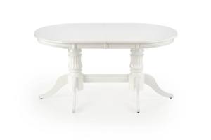 MASA DINING EXTENSIBILA JOSEPH, ALBA, 150/190 CM, BLAT DIN MDF SI PICIOARE DIN LEMN MASIV, STIL CLASIC - Img 6