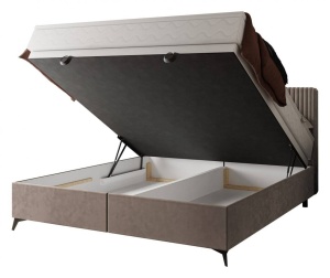 PAT BOXSPRING, WAVE, IN DIVERSE NUANTE, MATERIAL DE CALITATE, DIVERSE DIMENSIUNI - Img 3
