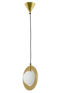 PENDUL AURORA, AURIU/ALB, DIN METAL SI STICLA, STIL MODERN, B2 - Img 2