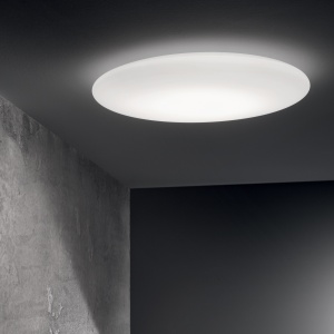 PLAFONIERA LEVEL PL D58, ALB, DIN METAL, STIL MODERN - Img 3