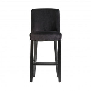 SCAUN DE BAR ASPACH REF. 25288, DIN LEMN MASIV DE CAUCIUC, MDF SI CATIFEA, STIL MODERN, VIC - Img 2