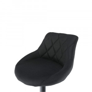 SCAUN DE BAR TERKAN, NEGRU, STIL MODERN, TK - Img 5