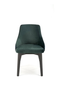 SCAUN DINING ENDO, VERDE BLUVEL 78/MULTICOLOR/NEGRU, CU TAPITERIE DIN CATIFEA SI PICIOARE DIN LEMN MASIV, STIL CLASIC - Img 4