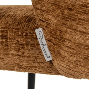SCAUN DINING FALLON COGNAC FUSION, S4507, CONFECTIONAT DIN METAL, SPUMA SI 100% POLIESTER, RICHMOND INTERIORS - Img 3