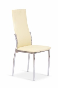 SCAUN DINING K-3 VANILIE/CROM STIL MODERN HALMAR - Img 1