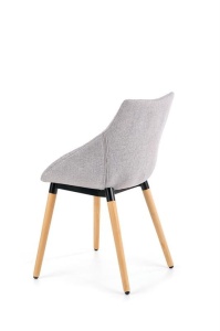 SCAUN DINING K226 GRI DESCHIS/NATURAL STIL SCANDINAV HALMAR - Img 4