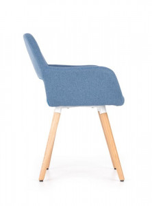 SCAUN DINING K283 ALBASTRU/NATURAL STIL SCANDINAV HALMAR - Img 2