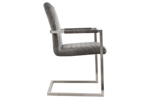 SCAUN DINING SAU BIROU GRI ANTIC IMPERIAL DESIGN VINTAGE - Img 3