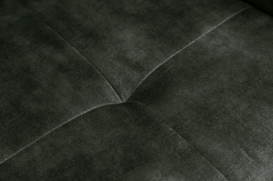 SCAUN ROTATIV VERDE/GRI, EUPHORIA, DIN METAL SI CATIFEA, STIL RETRO - Img 4