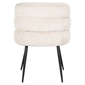 SCAUN STELLA, BEJ CHENILE S4745, NIAGARA 902, METAL, STOFA, SPUMA, REZISTENT LA FOC, RICHMOND INTERIORS - Img 3