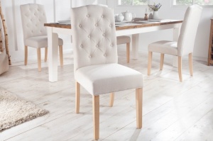 SET 2 SCAUNE, CLASIC, DE DINING, CASTLE BEJ, DIN LEMN SI TEXTIL( STIL IN), ARTIM GROUP SELECTION - Img 1