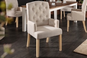SET 2 SCAUNE, CLASIC DE DINING, CASTLE BEJ, DIN LEMN SI TEXTIL( STIL IN), ARTIM GROUP SELECTION - Img 1