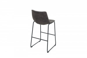 SET 2 SCAUNE DE BAR GRI VINTAGE, DJANGO 38110, DESIGN VINTAGE - Img 4