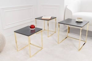 SET 3 MASUTE, ELEMENTS, COD 42476, DIN METAL SI FURNIR, STIL MODERN - Img 2