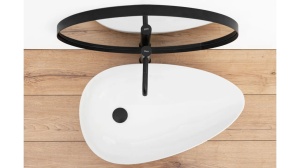 STOC!!!LAVOAR REA GRETA, ALB, 65,5 CM, DIN CERAMICA, CALITATE SUPERIOARA - Img 4