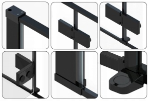 USA DE DUS, REA FARGO, 100 CM, DE CULOARE NEAGRA, CALITATE SUPERIOARA, REA - Img 4