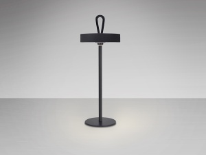 VEIOZA GONG, 35 CM, NEGRU/OPAL, DIN METAL SI ABS, STIL MODERN - Img 4