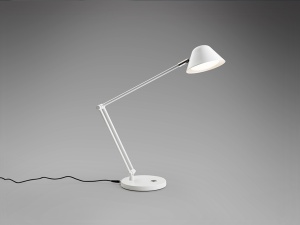 VEIOZA TAROS, 46 CM, ALB MAT, DIN METAL SI ALUMINIU, STIL MODERN - Img 2