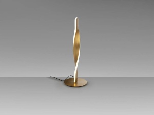 VEIOZA TWIST, 45 CM, AURIU PERIAT/OPAL, DIN METAL, ALUMINIU SI ACRIL, STIL MODERN - Img 4