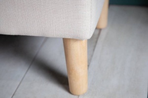 BANCUTA, CASTLE 100CM, COD 40408, DIN LEMN SI TEXTIL, STIL RUSTIC - Img 4