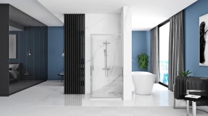 CABINA DE DUS REA RAPID SWING, 90x100CM, CROM, DIN STICLA, CALITATE SUPERIOARA - Img 3