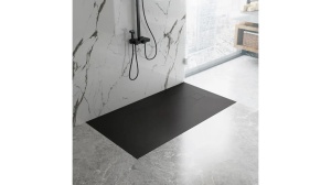 CADITA DE DUS REA MAGNUM, 120x80 CM, NEGRU, DIN COMPOZIT, CALITATE SUPERIOARA - Img 4