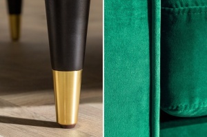 CANAPEA CONFORTABILA, 225CM, TAPITATA IN CATIFEA, VERDE SMARALD, ARTIM GROUP SELECTION - Img 5