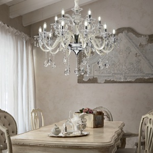 CANDELABRU COLOSSAL SP15, IVORY, DIN STICLA, STIL CLASIC - Img 2