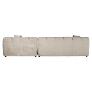COLTAR CUBE CU 3 LOCURI + CANAPEA EXTENSIBILA DREAPTA SI 2 PERNE DECORATIVE, QUARTZ KAKI, S5137, CONFECTIONAT DIN POLIURETAN SI 100% POLIESTER, RICHMOND INTERIOR - Img 2