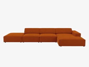 COLTAR JODIE, DREAPTA, 5 LOCURI, 341 CM, DIVERSE CULORI SI MATERIALE, DESIGN DEOSEBIT - Img 3