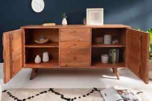 COMODA 145CM, MYSTIC, DIN LEMN MASIV DE TRANDAFIR INDIAN, STIL RETRO, ARTIM GROUP SELECTION - Img 3