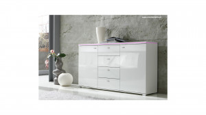 COMODA CU LED SI TELECOMANDA ALBA V! 150 cm - DESIGN MODERN - Img 3