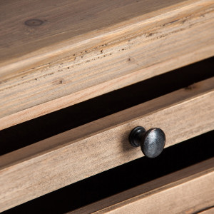 COMODA LAVIK REF. 27010, DIN LEMN MASIV DE PIN RECICLAT, STIL RUSTIC, VIC - Img 3
